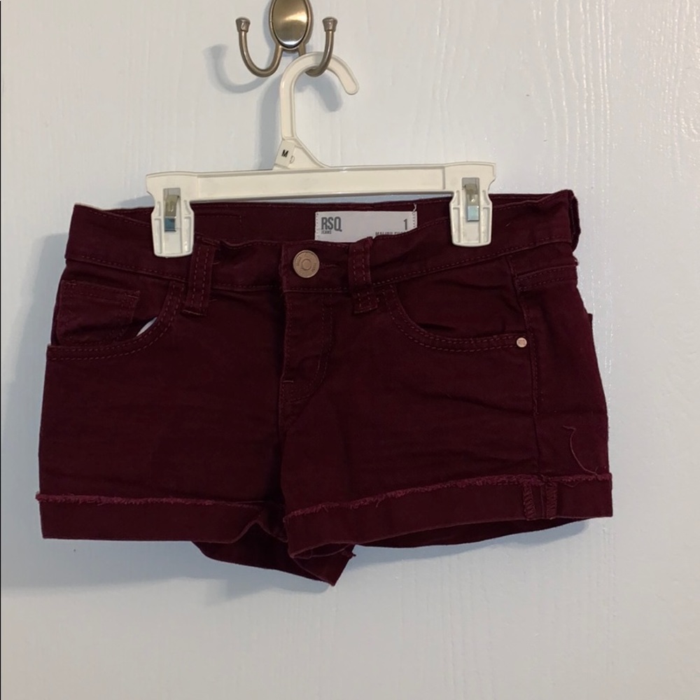 Burgundy Shorts
